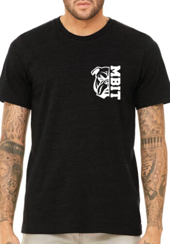 MBIT Black Heather Bulldog Tee