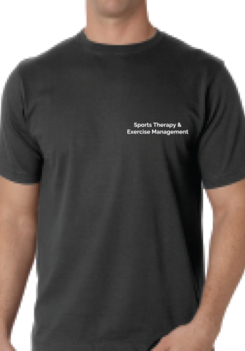 Sports Therapy Exercise Black Tshirt