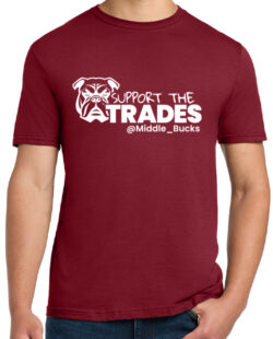 Support the Trades tshirt in red